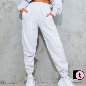 Pretty Little Thing Light Grey Sweatpants